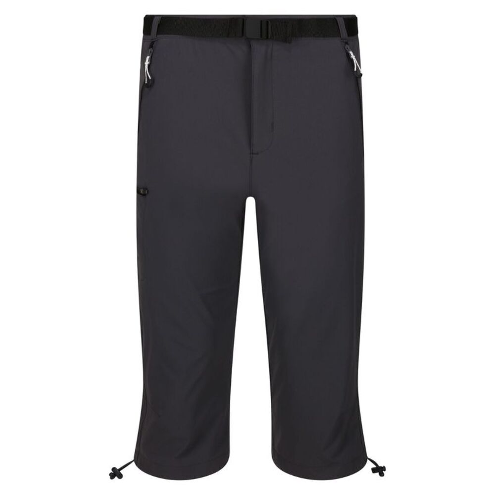 Regatta Mens Xert Stretch III Stretch Active Capri Shorts / Seal Grey